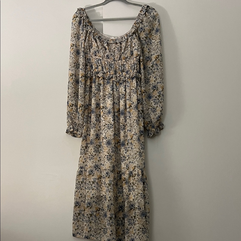 Floral Long Sleeve Dress